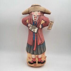 Vintage Mary Engelbreit "Snap Out Of It" Cloth Doll Weighted Door Stop- 13 1/2"